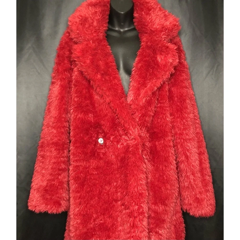 Free People Evys Faux Fur Plush Sherpa Teddy Coat $198 XS - Picture 6 of 6